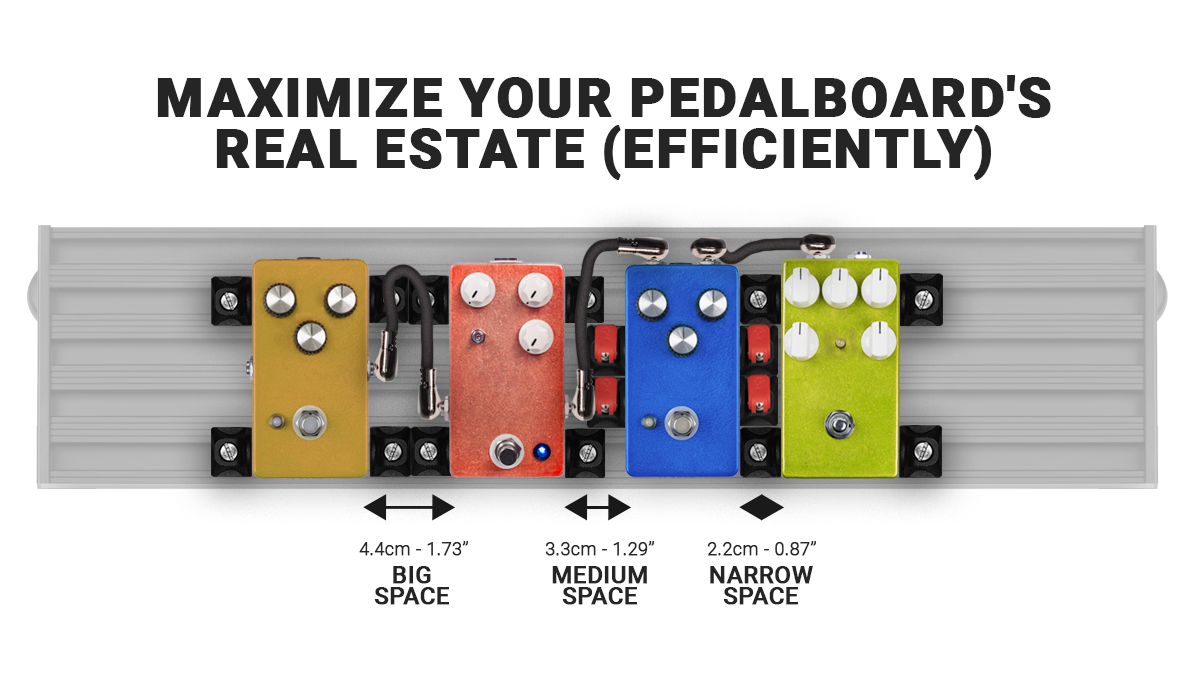 Smart Track® S2 top cable routing - Pedalboard | Aclam